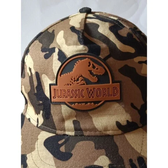 Jurassic World Hat Universal Studios Camo Adjustable Snap Back Cap - Picture 2 of 7